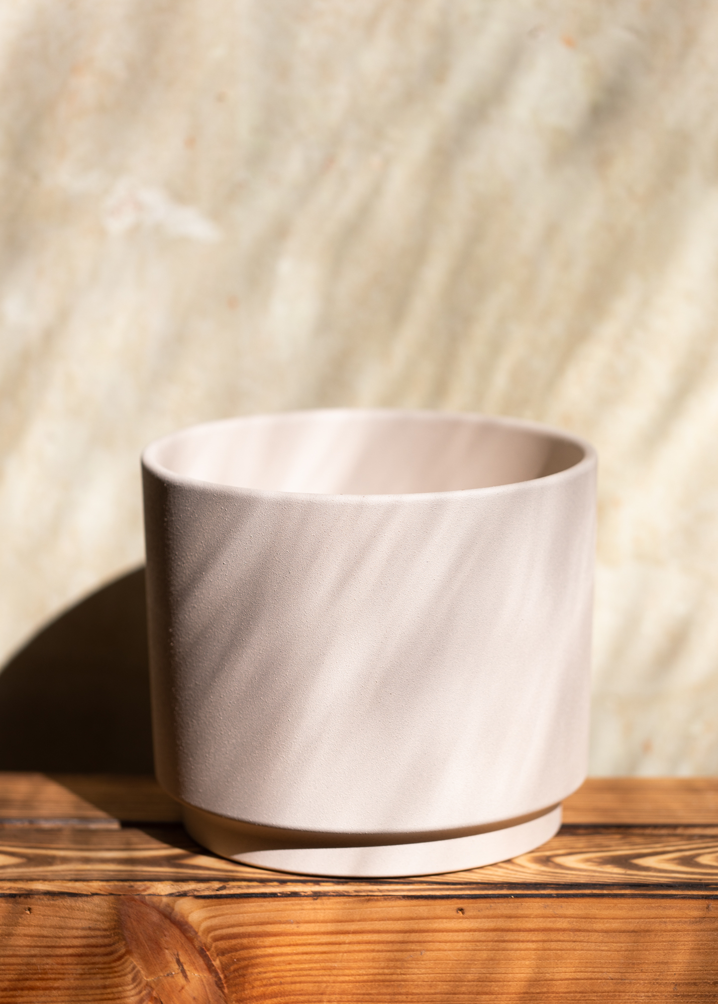 Oslo Übertopf stone beige 13cm